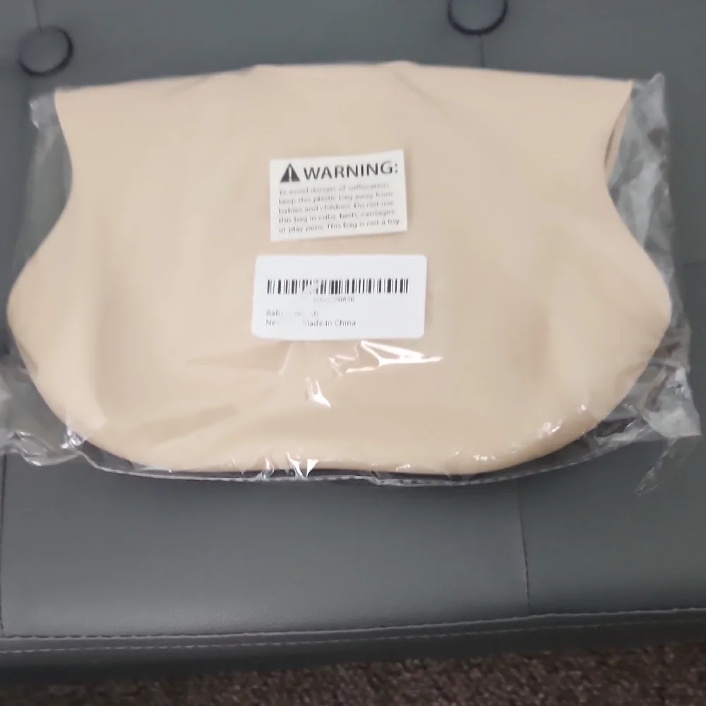 Cream Silicone Baby Bib